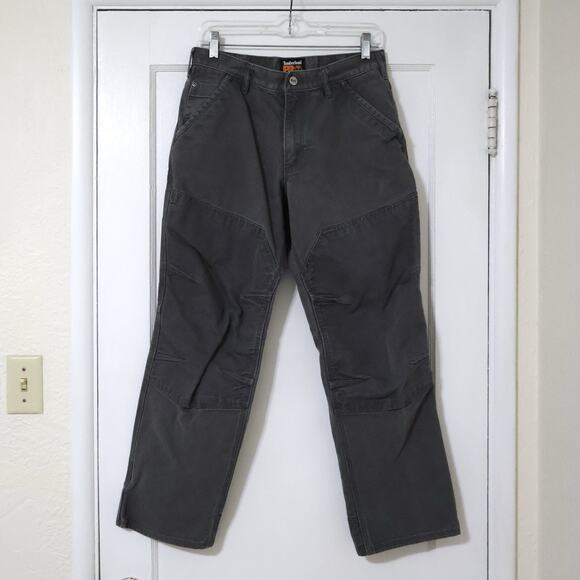 Timberland Pro Double Knees Utility Workwear Carpenter Gray Jeans 32x32 - Picture 1 of 11